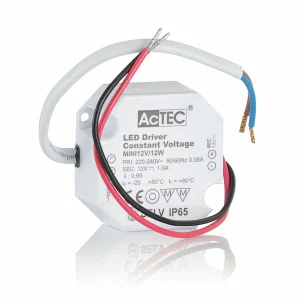 AcTEC Mini driver LED CV 12 V, 12W, IP65^ Bloc D'Alimentation Courant Constant