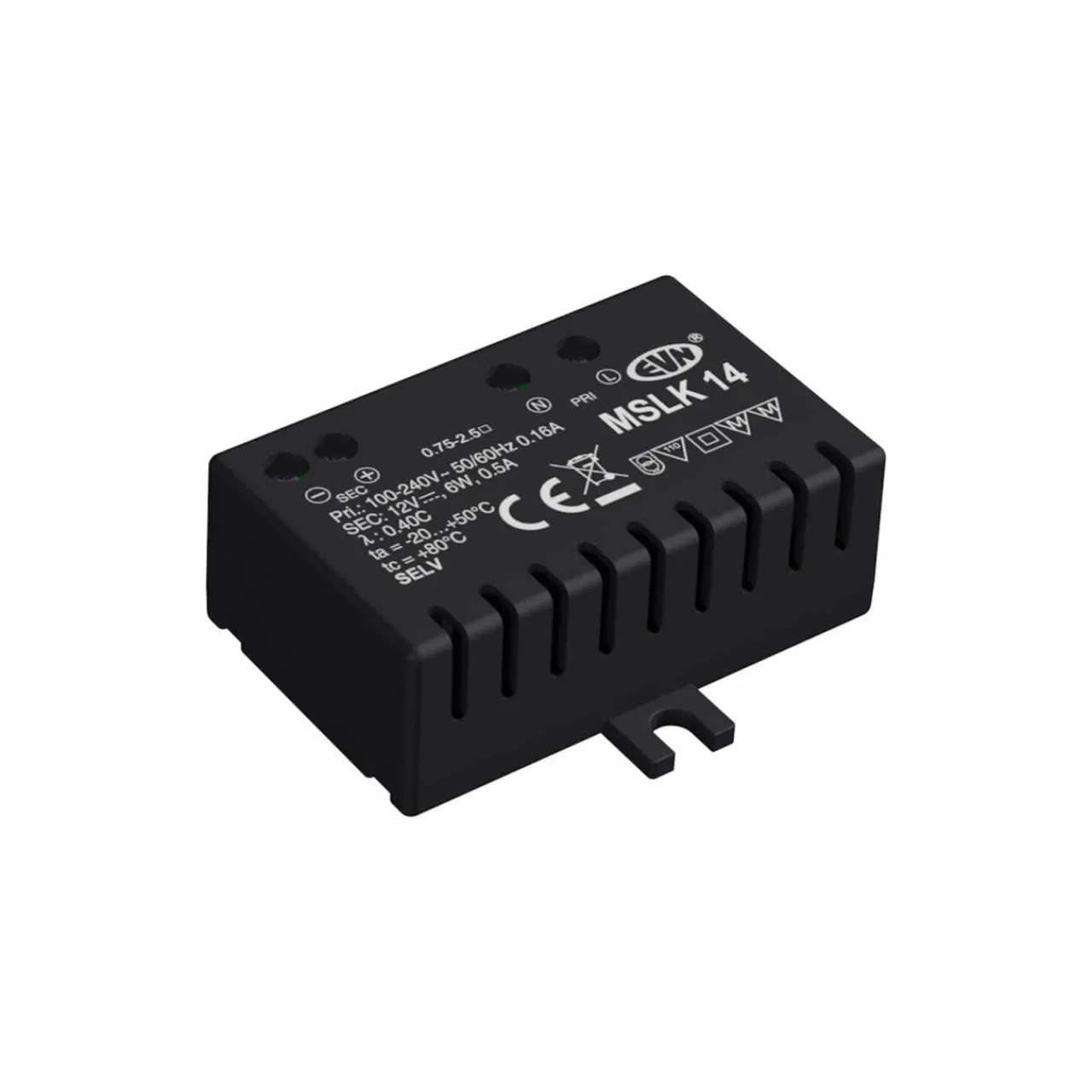 alimentation_vdc_w_ip_vac_0-3.webp EVN Alimentation 12V/DC 0,1-6W, IP20, 100-240V/AC^ Tension Constante