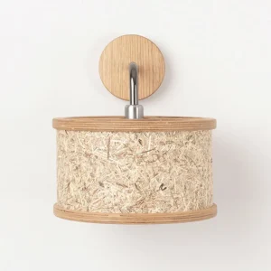 Almut von Wildheim ALMUT 2610 applique Ø 25cm, foin véritable^ Luminaires Durables