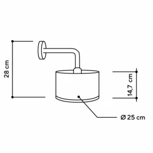 Almut von Wildheim ALMUT 2610 applique Ø 25 cm foin/roses rouges^ Luminaires Durables