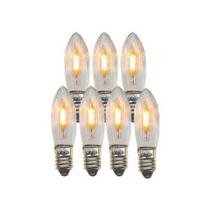 STAR TRADING Ampoule LED de rechange bougie E10 0,5W claire 14-55VAC/DC 7xSet^ Lumière De Noël