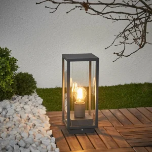 Lucande Annalea - luminaire pour socle de forme angulaire^ Potelets Extérieurs