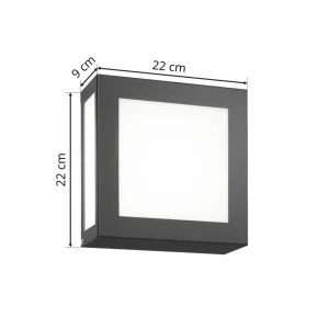 CMD Applique à capteur Aqua Legendo Mini anthracite^ Appliques D'Extérieur Avec Détecteur