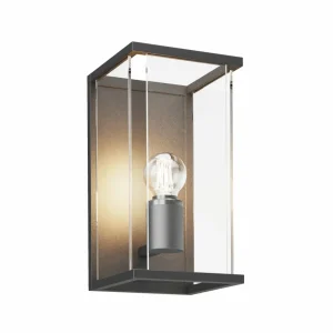 Lucande Applique Annalea avec abat-jour en verre IP54^ Appliques Murales Extérieures