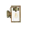 Moretti Luce Applique Cubic 3372 laiton ancien/transparente^ Appliques Murales Extérieures
