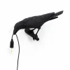SELETTI Applique déco LED Bird Lamp, vue gauche, noire^ Lampes Décoratives