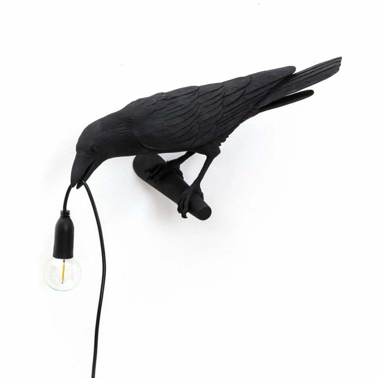 applique_dco_led_bird_lamp_vue_gauche_noire_0.webp SELETTI Applique déco LED Bird Lamp, vue gauche, noire^ Lampes Décoratives