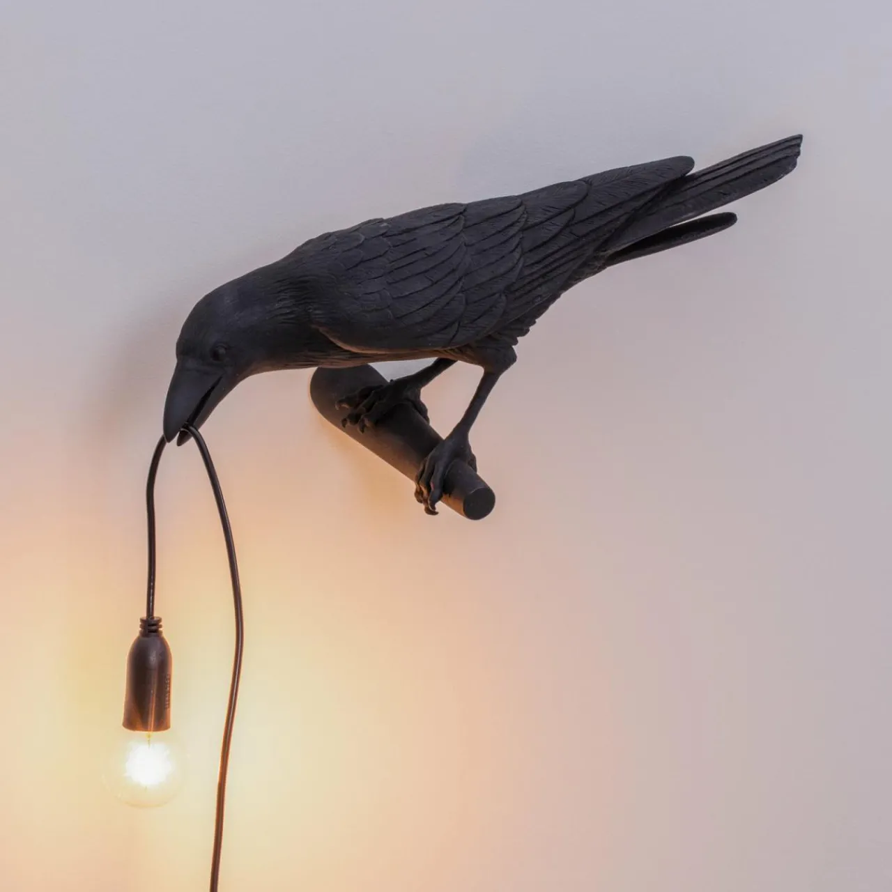 applique_dco_led_bird_lamp_vue_gauche_noire_3.webp SELETTI Applique déco LED Bird Lamp, vue gauche, noire^ Lampes Décoratives