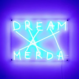 SELETTI Applique déco LED Dream-Merda, bleue^ Lampes Décoratives