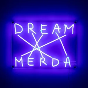 SELETTI Applique déco LED Dream-Merda, bleue^ Lampes Décoratives