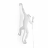 SELETTI Applique déco LED Monkey Lamp, blanche, gauche^ Lampes Décoratives
