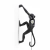 SELETTI Applique déco LED Monkey Lamp, droite, noire^ Lampes Décoratives