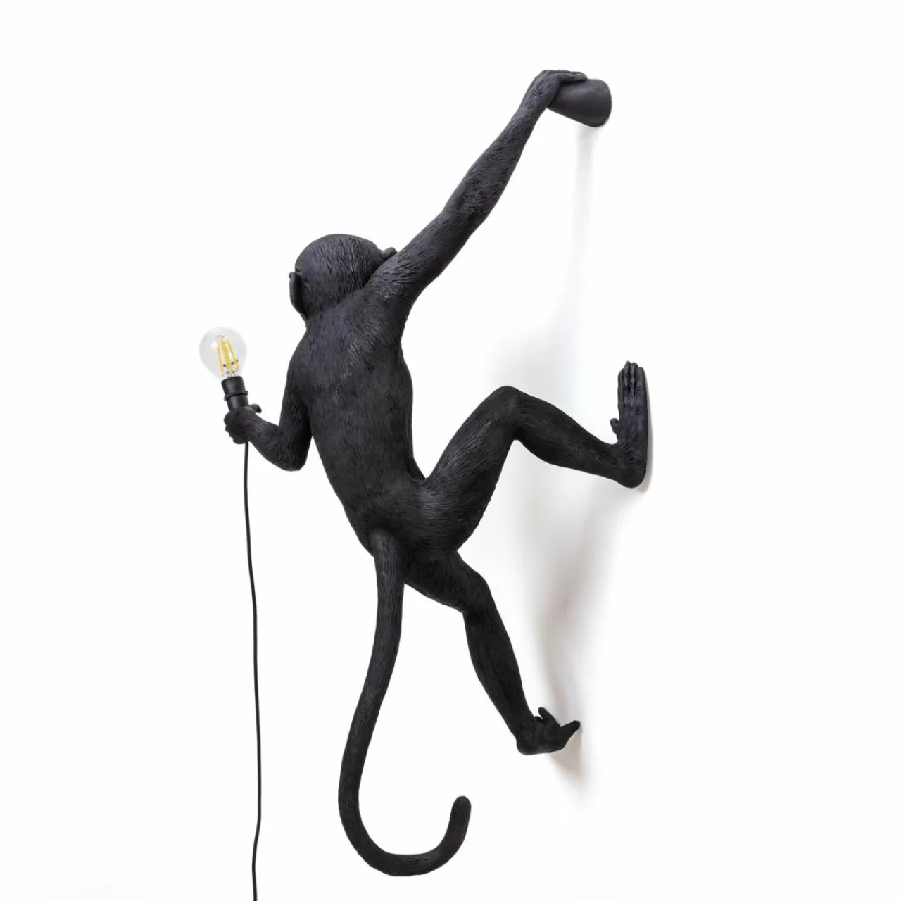 applique_dco_led_monkey_lamp_droite_noire_1.webp SELETTI Applique déco LED Monkey Lamp, droite, noire^ Lampes Décoratives