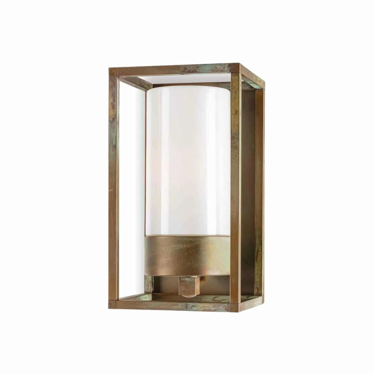 applique_dext_cubic__laiton_ancienopale_0-2.webp Moretti Luce Applique d'ext. Cubic³ 3365 laiton ancien/opale^ Appliques Murales Extérieures