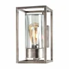 Moretti Luce Applique d'ext. Cubic³ 3364 nickel ancien/transp.^ Appliques Murales Extérieures