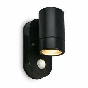 Briloner Applique d'extérieur à détecteur 3789015, noir, plastique, GU10^ Appliques D'Extérieur Avec Détecteur