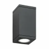 LCD Applique d'extérieur 5160, noir, aluminium, verre, 2 x GU10^ Luminaires De Terrasse
