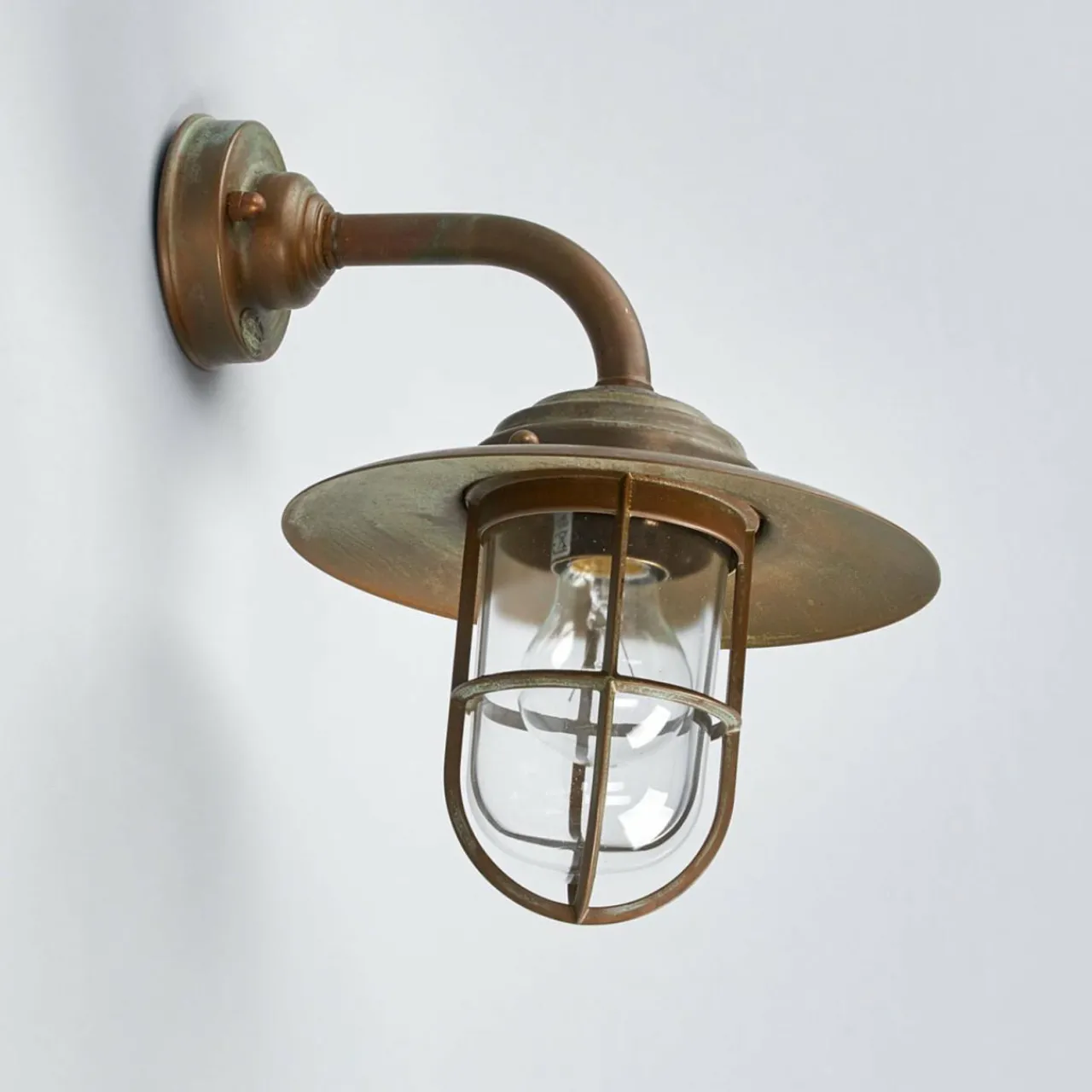 applique_dextrieur_antique_et_verre_transparent_1.webp Moretti Luce Applique d'extérieur Antique et verre transparent^ Appliques Murales Extérieures