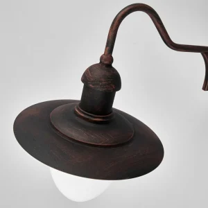 Lucide Applique d’extérieur Aruba, Ø 25 cm, brun rouille^ Appliques Murales Extérieures