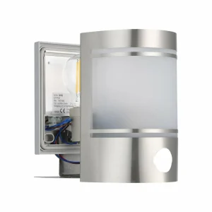 EGLO Applique d’extérieur Cerno détecteur, acier inox^ Appliques D'Extérieur Avec Détecteur