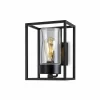 Moretti Luce Applique d'extérieur Cubic³ 3363 noir/transparent^ Appliques Murales Extérieures