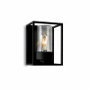 Moretti Luce Applique d'extérieur Cubic³ 3366 noir/transparent^ Appliques Murales Extérieures