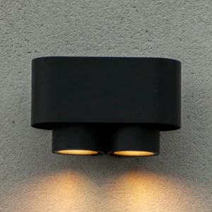 LUTEC Applique d’extérieur Cypres, IP44, à 2 lampes^ Appliques Murales Extérieures
