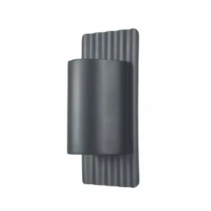 Elstead Applique d’extérieur Dali en acier inox, grise^ Luminaires De Terrasse
