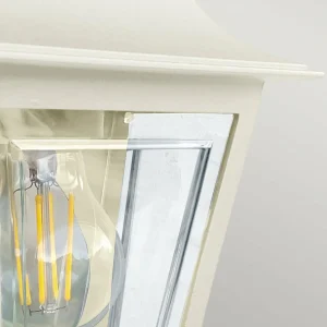 Elstead Applique d'extérieur Deco Lane, crème, lanterne, aluminium, IP44^ Luminaires De Terrasse