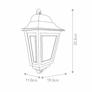 Elstead Applique d'extérieur Deco Lane, noir, lanterne, aluminium, IP44^ Luminaires De Terrasse