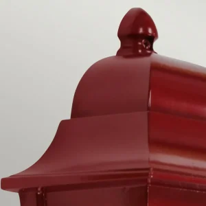 Elstead Applique d'extérieur Deco Lane, rouge, lanterne, aluminium, IP44^ Luminaires De Terrasse