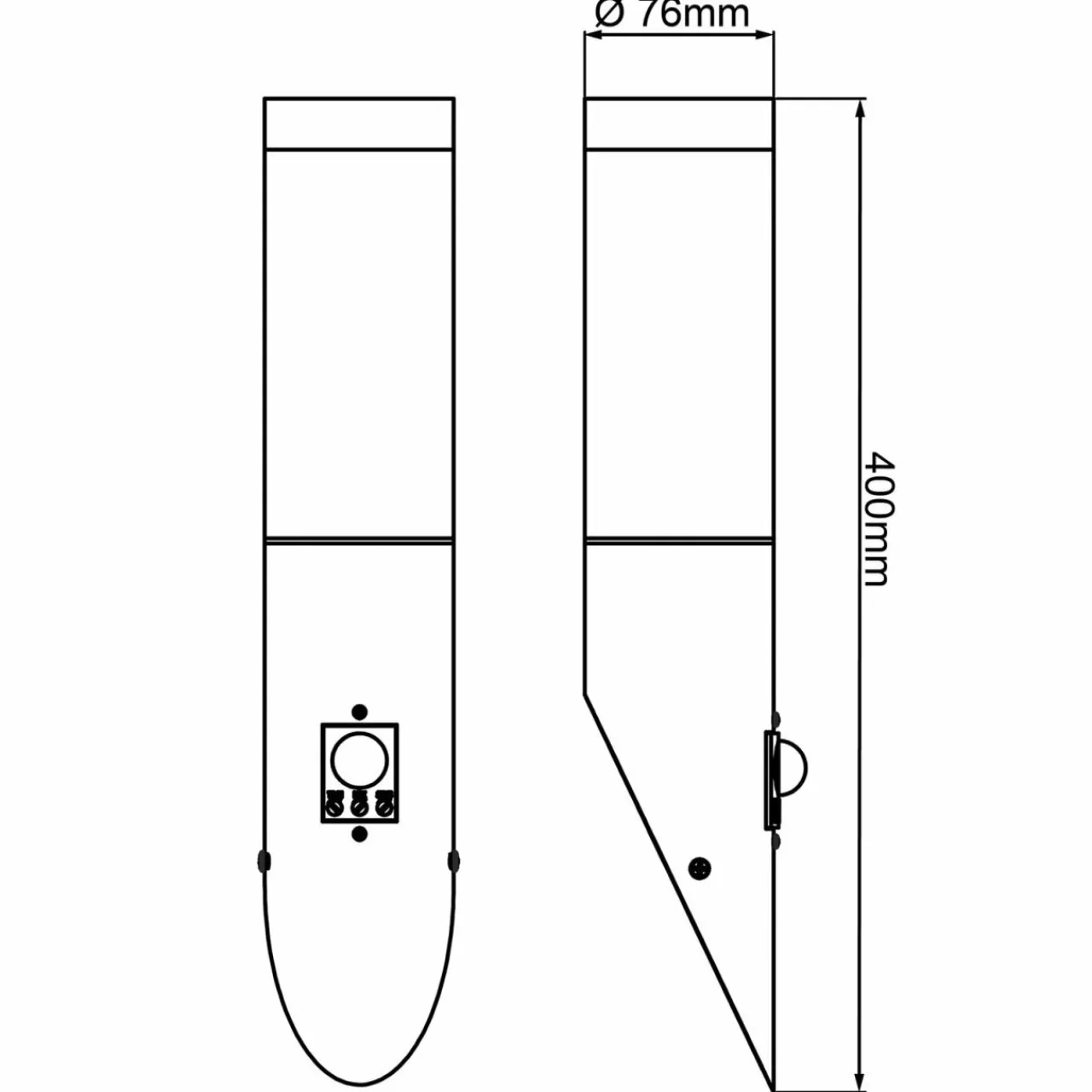 applique_dextrieur_dody_sensor_noir_mtal_plastique_0.webp Brilliant Applique d'extérieur Dody Sensor, noir, métal, plastique^ Appliques D'Extérieur Avec Détecteur