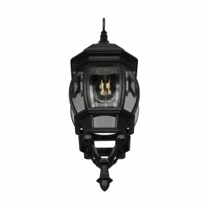Trio Lighting Applique d'extérieur Elvo, douille en bas, noir mat^ Luminaires De Terrasse