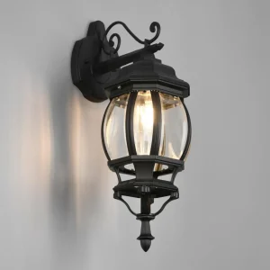 Trio Lighting Applique d'extérieur Elvo, douille en bas, noir mat^ Luminaires De Terrasse