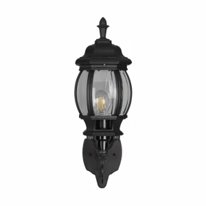 Trio Lighting Applique d'extérieur Elvo, douille en haut, noir mat^ Luminaires De Terrasse
