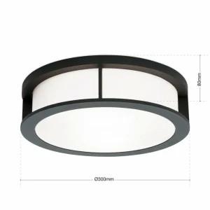 ORION Applique d'extérieur Henry, Ø 30 cm anthracite^ Appliques Murales Extérieures