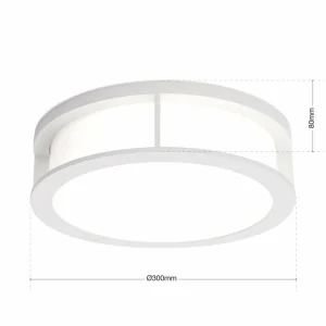 ORION Applique d'extérieur Henry, Ø 30 cm blanche^ Appliques Murales Extérieures