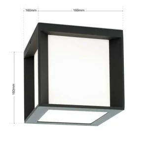 ORION Applique d'extérieur Henry, 16x16x16cm anthracite^ Appliques Murales Extérieures