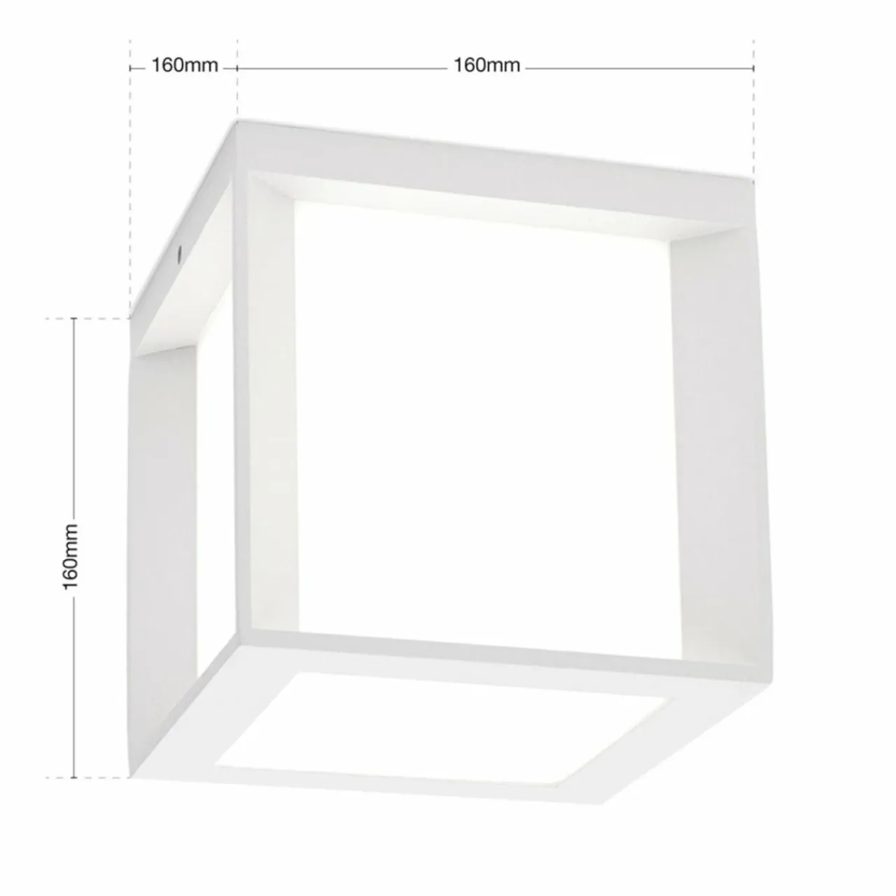 applique_dextrieur_henry_xxcm_blanc_4.webp ORION Applique d'extérieur Henry, 16x16x16cm, blanc^ Appliques Murales Extérieures
