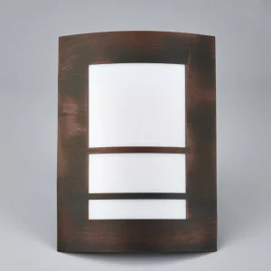 Lindby Applique d'extérieur Katalea brun rouille^ Appliques Murales Extérieures