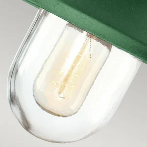 Elstead Applique d'extérieur Klampenborg, vert, lanterne, acier inoxydable^ Luminaires De Terrasse