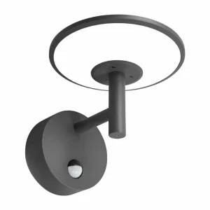 Lucande Applique d'extérieur LED Fenia, 21cm, anthracite, détecteur de mouvement^ Éclairage Extérieur Avec Détecteur