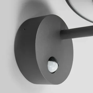 Lucande Applique d'extérieur LED Fenia, 21cm, anthracite, détecteur de mouvement^ Éclairage Extérieur Avec Détecteur