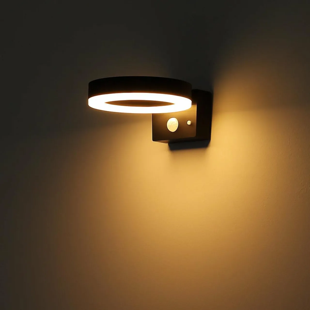 applique_dextrieur_led_solaire__noir_capteur_plastique_0.webp Globo Applique d'extérieur LED solaire 36507 noir, capteur, plastique^ Lampes Solaires Avec Détecteur