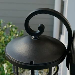 Lindby Applique d'extérieur Ankea, noir, hauteur 36,5 cm^ Appliques Murales Extérieures
