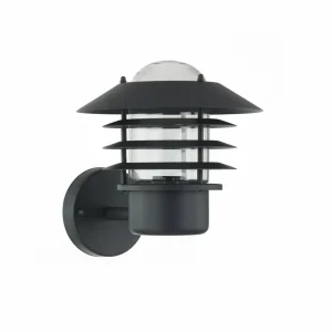 Lindby Applique d'extérieur Belmiro, fer, 23,5cm, E27, noir^ Appliques Murales Extérieures