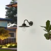 Lindby Applique d'extérieur Bilma, rouille, aluminium, verre^ Luminaires De Terrasse