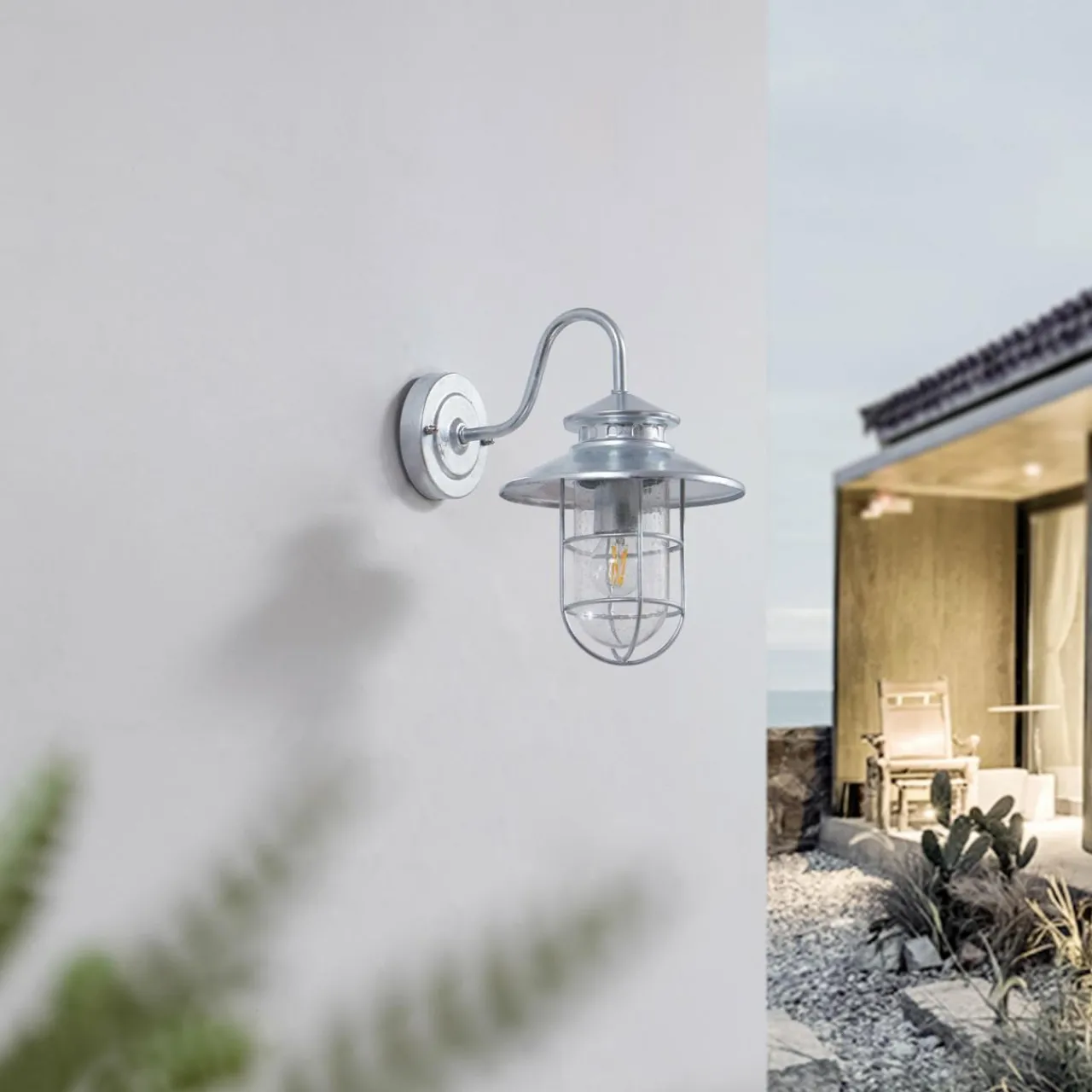 applique_dextrieur_lindby_celinor_argent_acier___cm_0.webp Lindby Applique d'extérieur Celinor, argent, acier, Ø 15 cm^ Luminaires De Terrasse