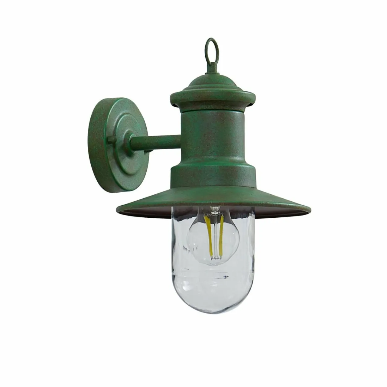 applique_dextrieur_lindby_eloretta__cm_vert_verre_acier_1.webp Lindby Applique d'extérieur Eloretta, 22 cm, vert, verre, acier^ Appliques Murales Extérieures | Luminaires De Terrasse