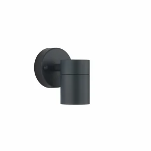 Lindby Applique d'extérieur Inaye, GU10, 12 cm, noir, aluminium^ Appliques Murales Extérieures